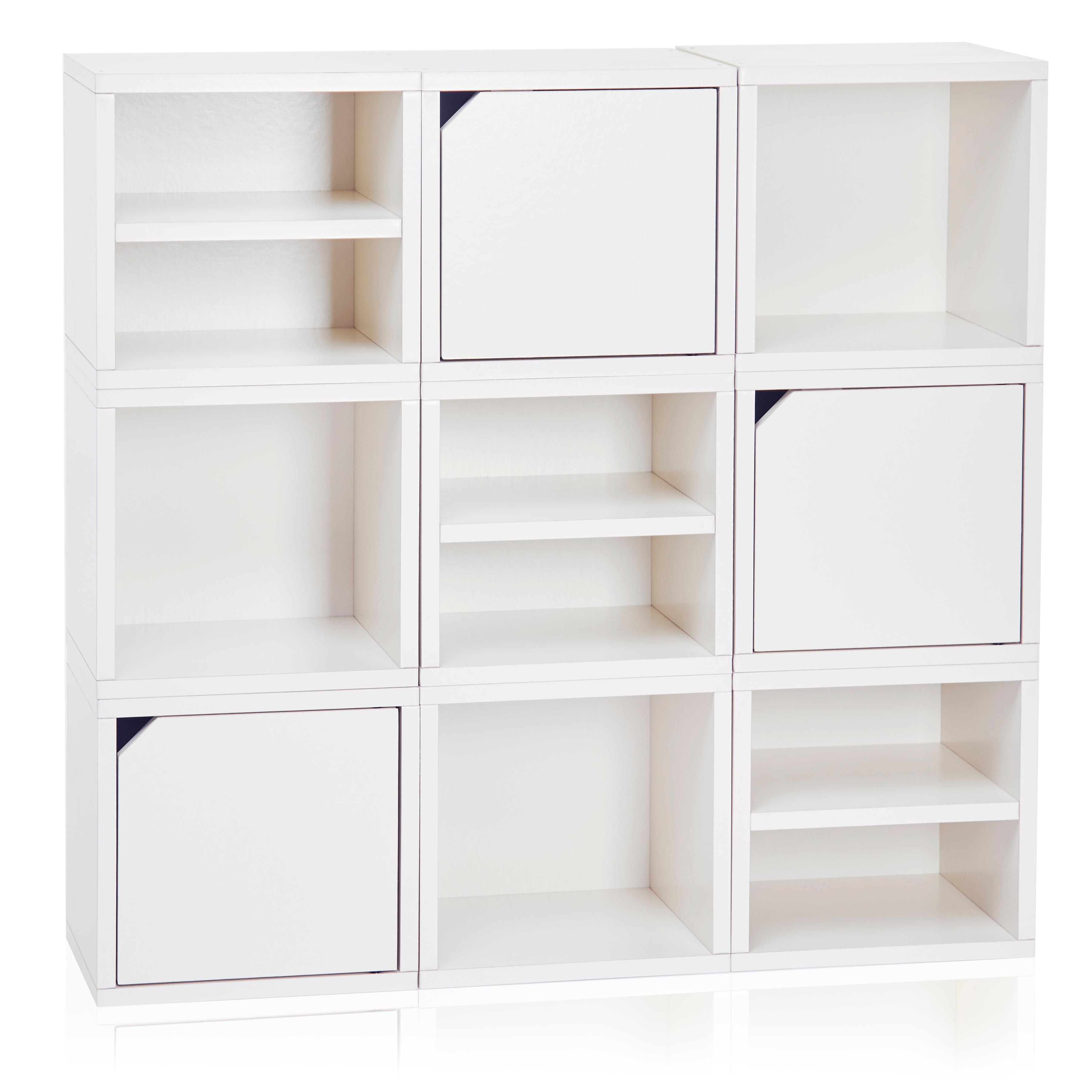 Way Basics 6 Modular 3 in 1 Shelf Connect Cube Storage