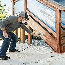 Control Pro 190 Cart painting a deck