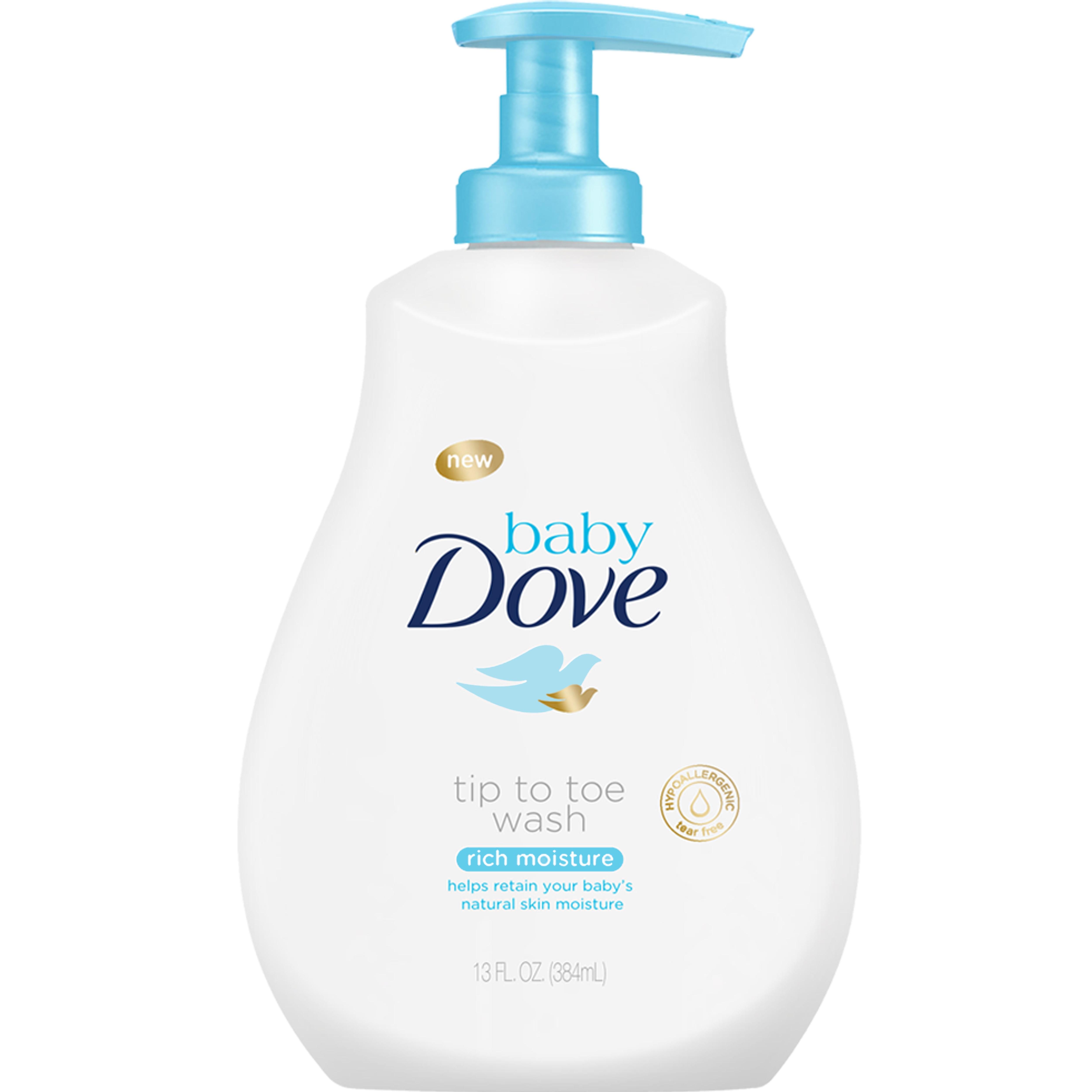 Baby Dove Tip to Toe Wash, Rich Moisture 13 oz, 3 Pack