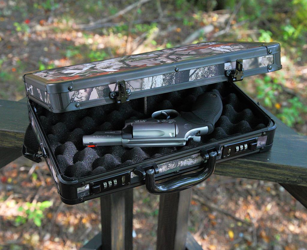 Vaultz Locking Handgun Case, 10 x 3.5 x 14.5 Inches, Black