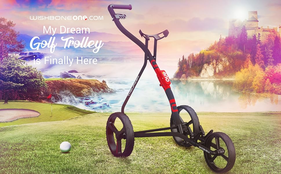Golf Trolley wishboneone.com golf push carts lightweight push pull foldable folding lightweight