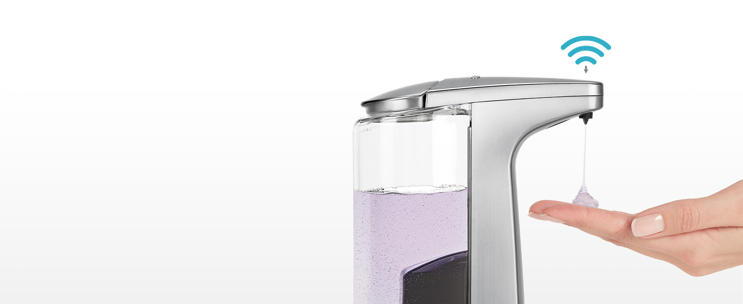 simplehuman 8 oz. TouchFree Sensor Liquid Soap Pump