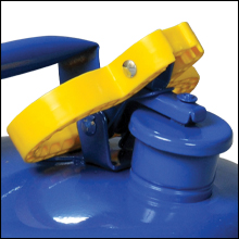 easy to use pour fill blue