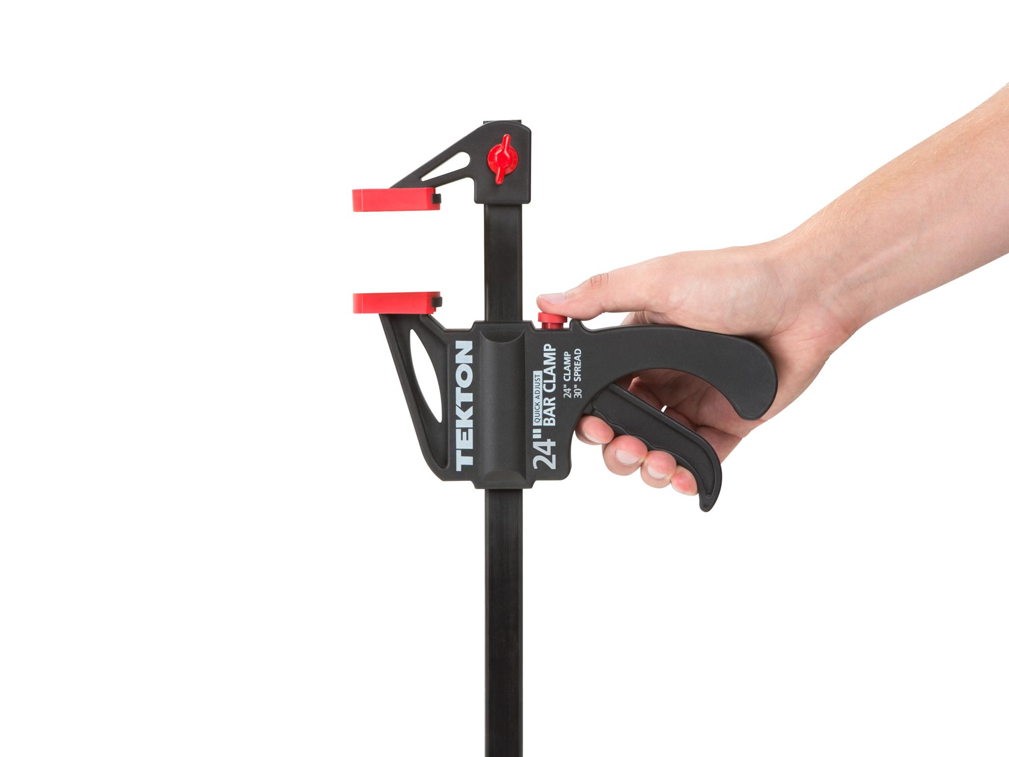 TEKTON 24Inch x 21/2Inch Ratchet Bar Clamp and 30Inch Spreader 39184