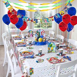 Amazon Com Super Mario Brothers Jumbo Add An Age Happy Birthday