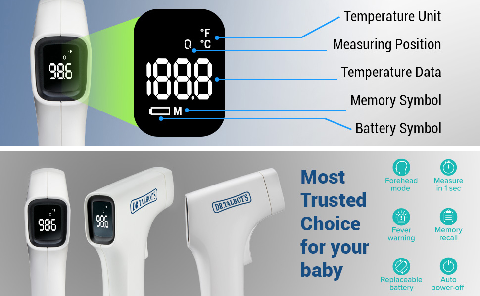 Buy Nuby Dr. Talbot's Digital NonContact Infrared Thermometer Online