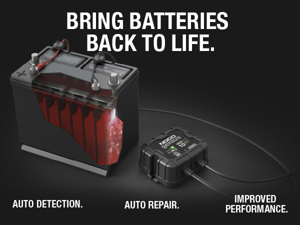NOCO Genius GENPRO10X1, 1-Bank, 10A, Smart Marine Charger, 12V Onboard Battery Charger, Maintainer