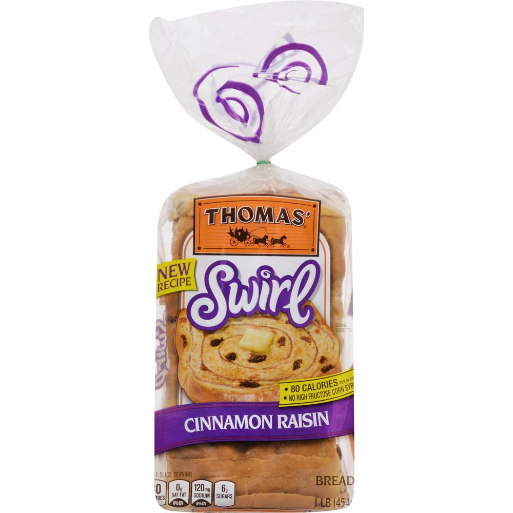 Thomas' Cinnamon Raisin Swirl Bread made with Real Indonesian Cinnamon