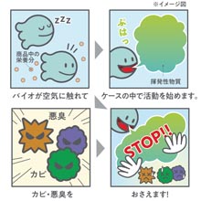 Amazon コジット パワーバイオ 押入れのカビきれい 防カビ 消臭 交換目安 4ヶ月 コジット カビ取り剤