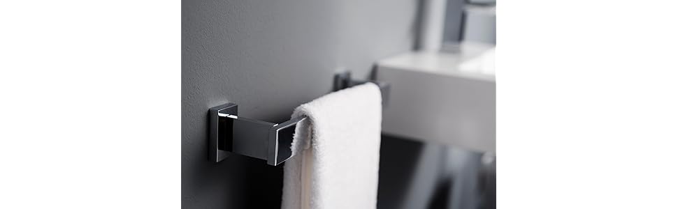 Haceka Edge Chrome Toallero, Metal, Gris, 33x7.4x5.4 cm ...