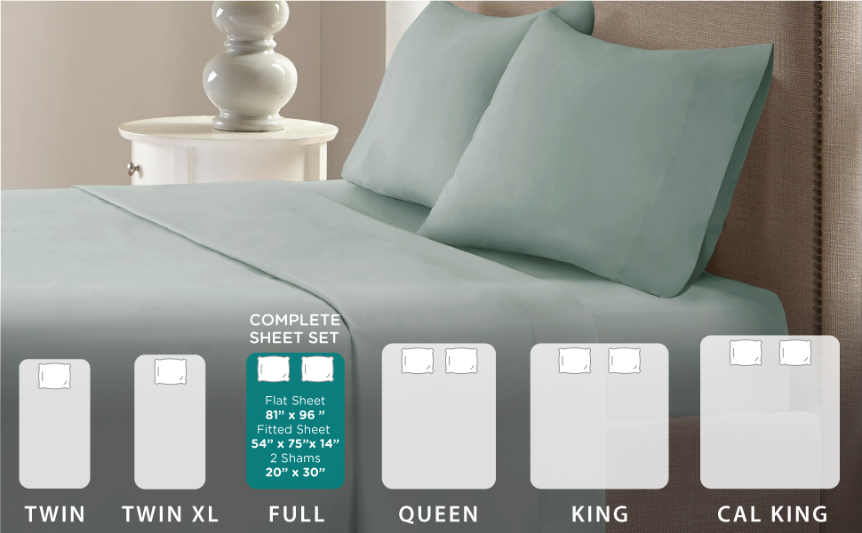 Comfort Spaces Bed Cooling Sheets for Night Sweats, CS200511, Fabric