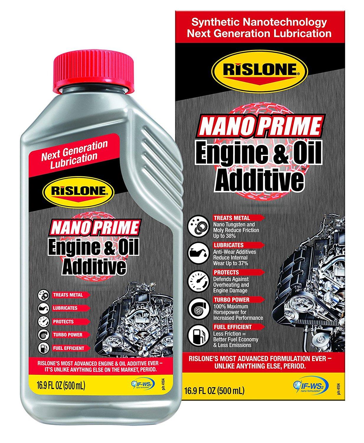 Rislone 4104 Blackish Blue Nano Synthetic Oil Treatment, 16.9 Fluid_Ounces, Engine & Oil