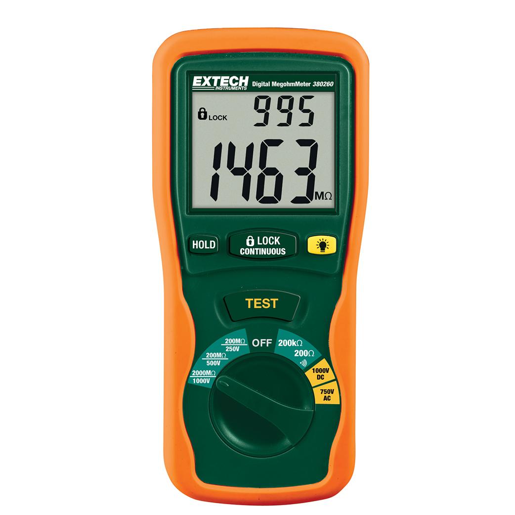 Extech 380260 Autoranging Digital Insulation Tester Megohmmeter
