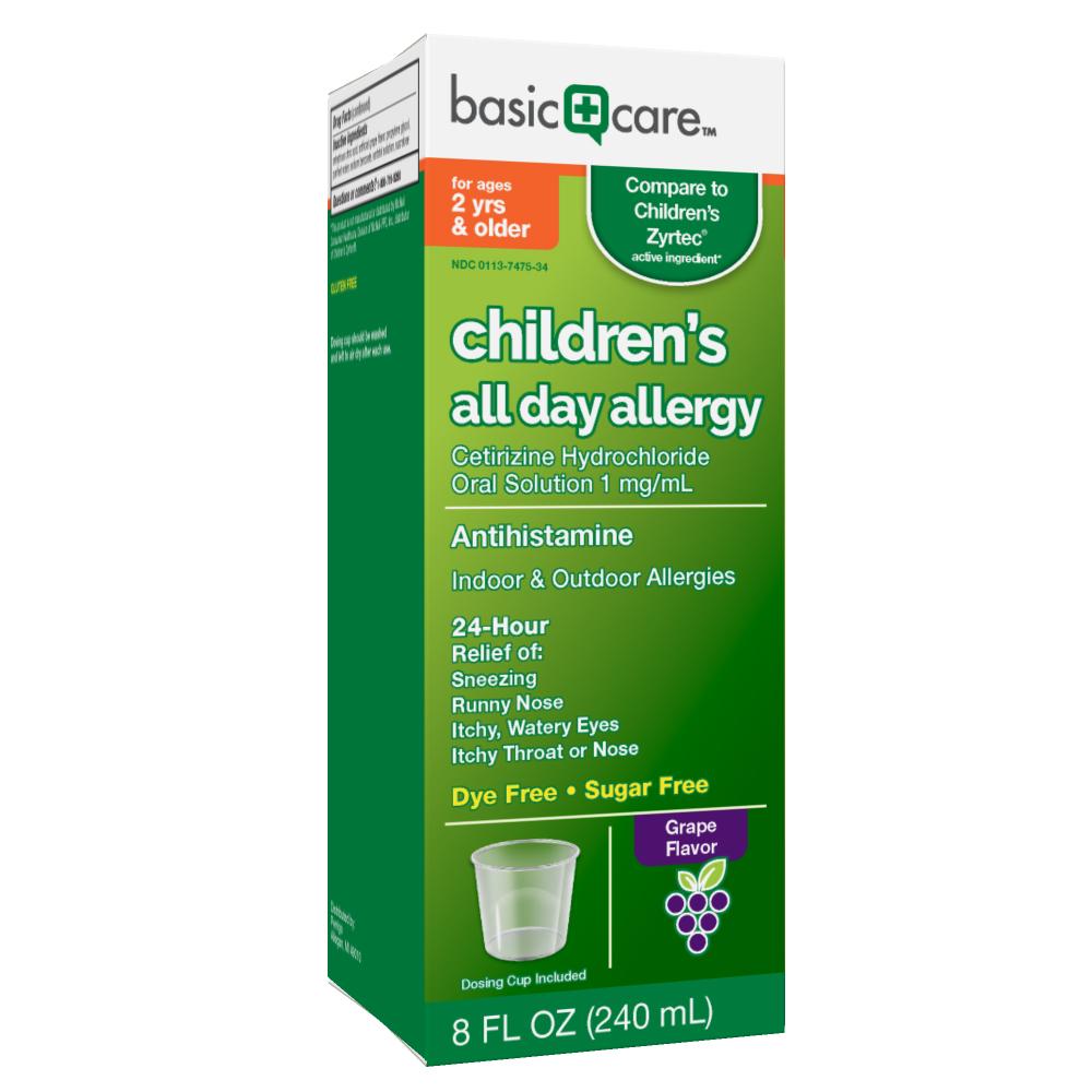 Basic Care Children’s All Day Allergy, Cetirizine