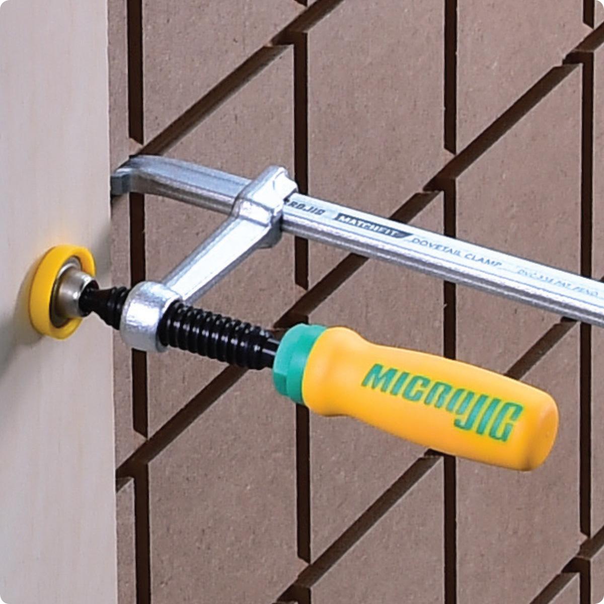 Microjig Matchfit Dovetail Clamps with SoftGrip Handle
