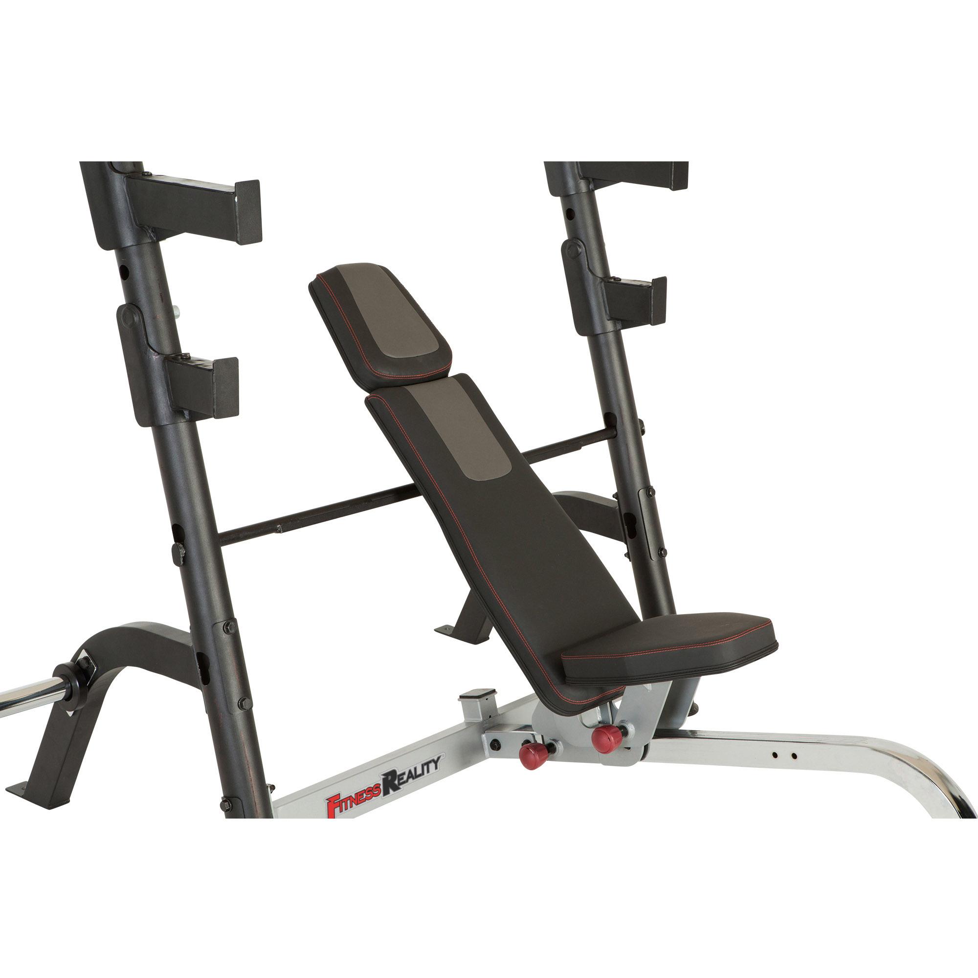 Fitness Reality XClass Olympic Weight Bench with Olympic Preacher Curl & Leg Developer