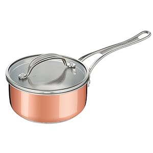 Tefal by Jamie Oliver E49022 Premium Triply Casserole en cuivre | 16 cm | Construction triple couche : acier inoxydable, E30c6840 13ca 4ed2 9547 C1835a49421e. CR0,0,900,900 PT0 SX300