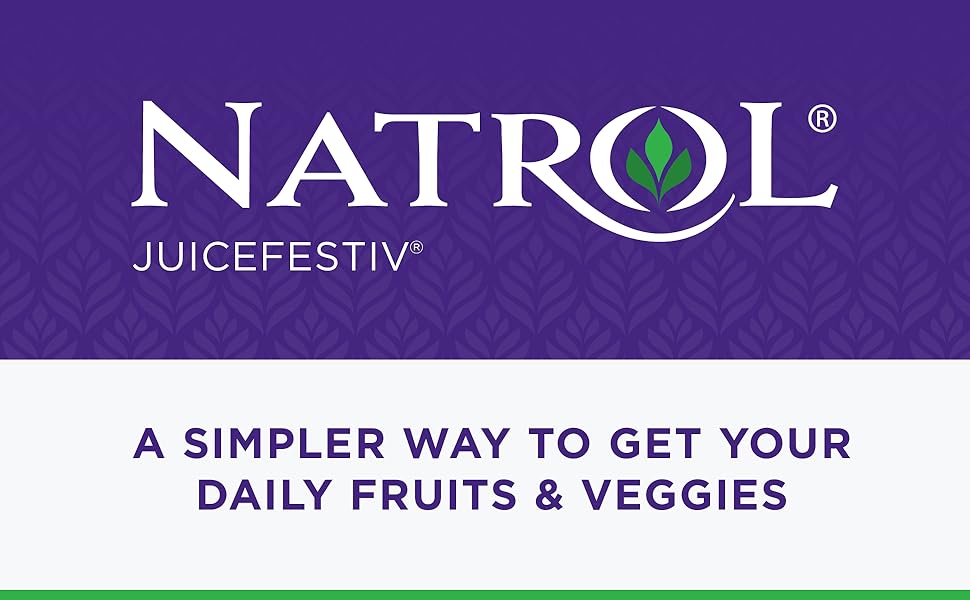 Natrol JuiceFestiv - A simpler way to get your daily fruits & veggies
