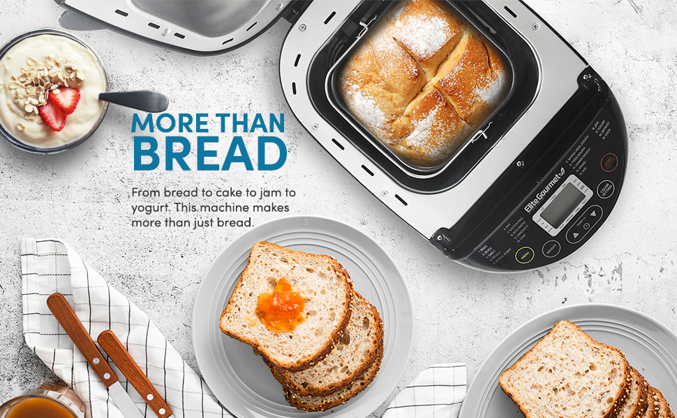 Elite Gourmet Maxi-Matic EBM8103B Programmable Bread Maker ...