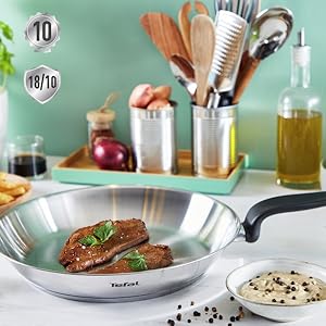 Poêle Tefal PRIMARY 20cm Acier Inoxydable, Induction, Résultats Croustillants, Garantie 10 Ans E400601c 5b04 4572 A90f 6428e7c2ab9b. CR0,0,600,600 PT0 SX300 V1