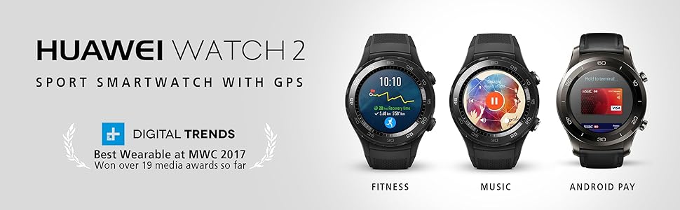 Huawei Watch 2 Sport Smartwatch - Black: Amazon.co.uk: Electronics