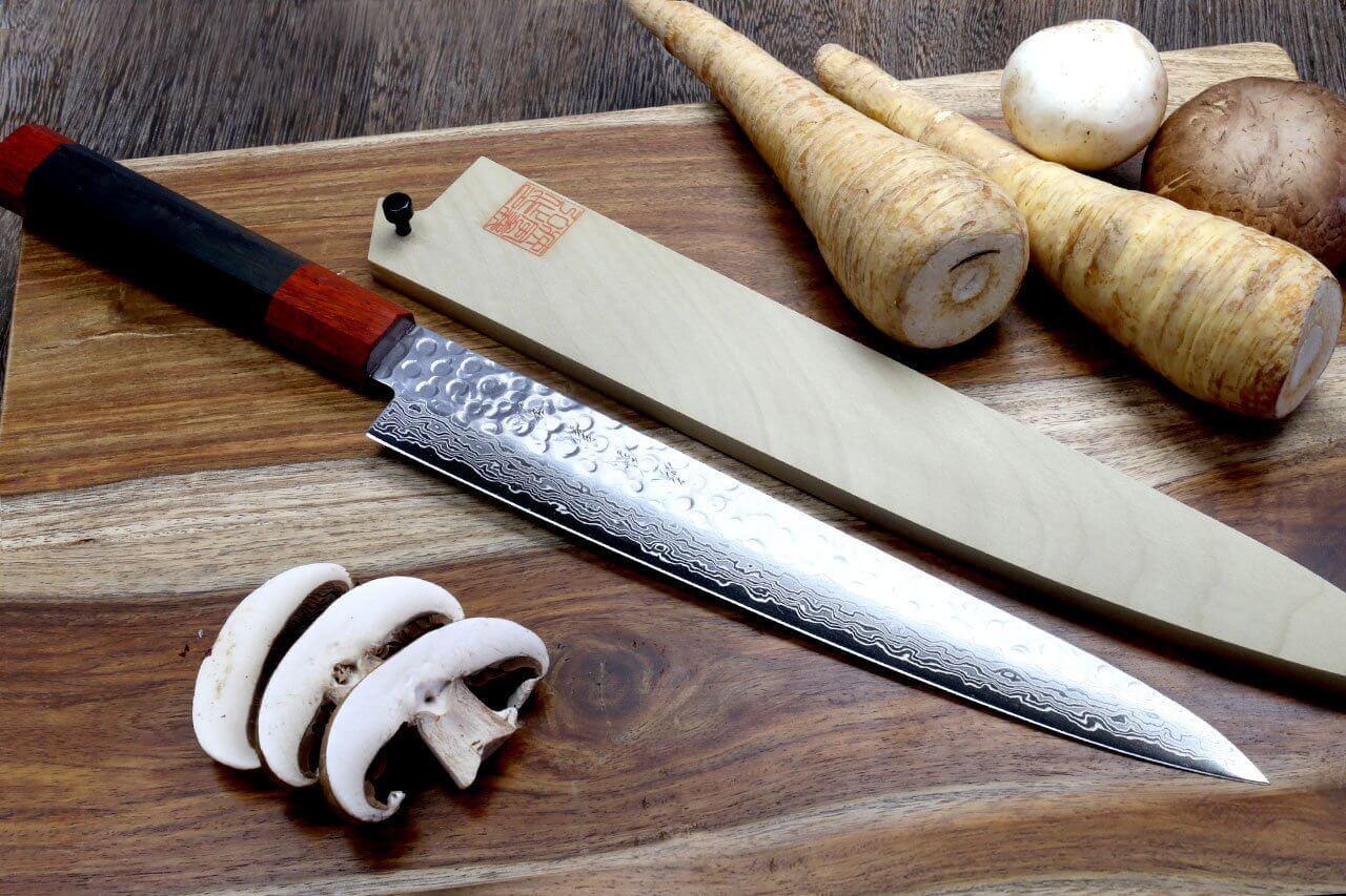 Yoshihiro VG10 46 Layers Hammered Damascus Sujihiki