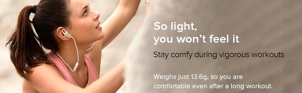 Light weight, 13.6 grams