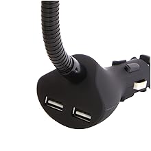 two glowing usb charging ports