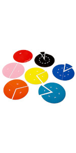 Magnetic Demonstration Rainbow Angle Circles (36 Pieces)