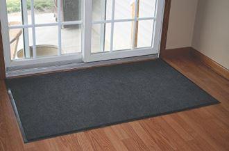Durable Corporation Wipe-N-Walk Indoor Entrance Mat, Vinyl Backed Carpet Doormat, Absorbent Dirt Trapping Floor Mat for Entryways, Hallways & Lobbies, Brown, 36" x 48"