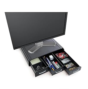 Amazon Com Mind Reader Pc Laptop Imac Monitor Stand And Desk