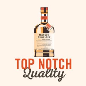 Monkey Shoulder Logo 100% Malt Whisky 