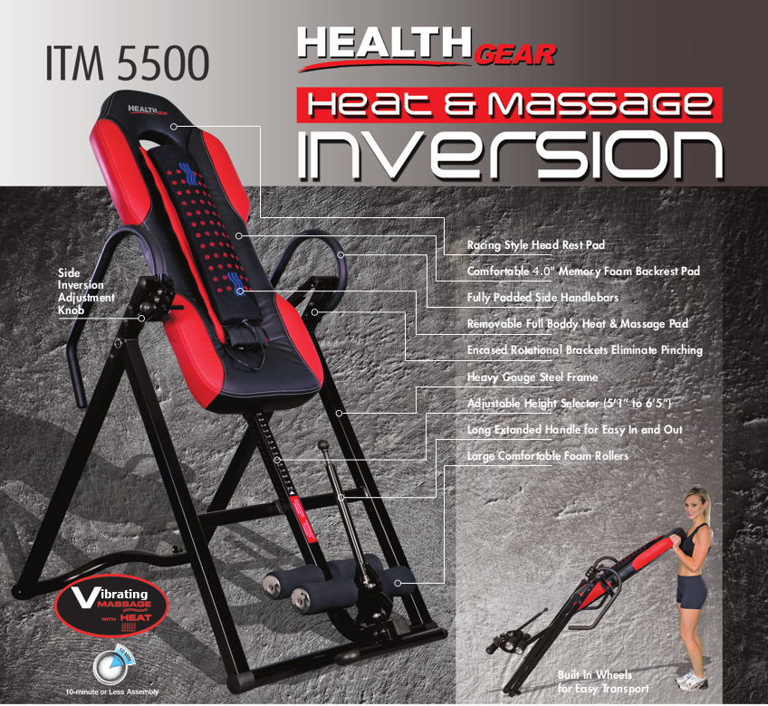 Health Gear ITM5500 Advanced Technology Inversion Table