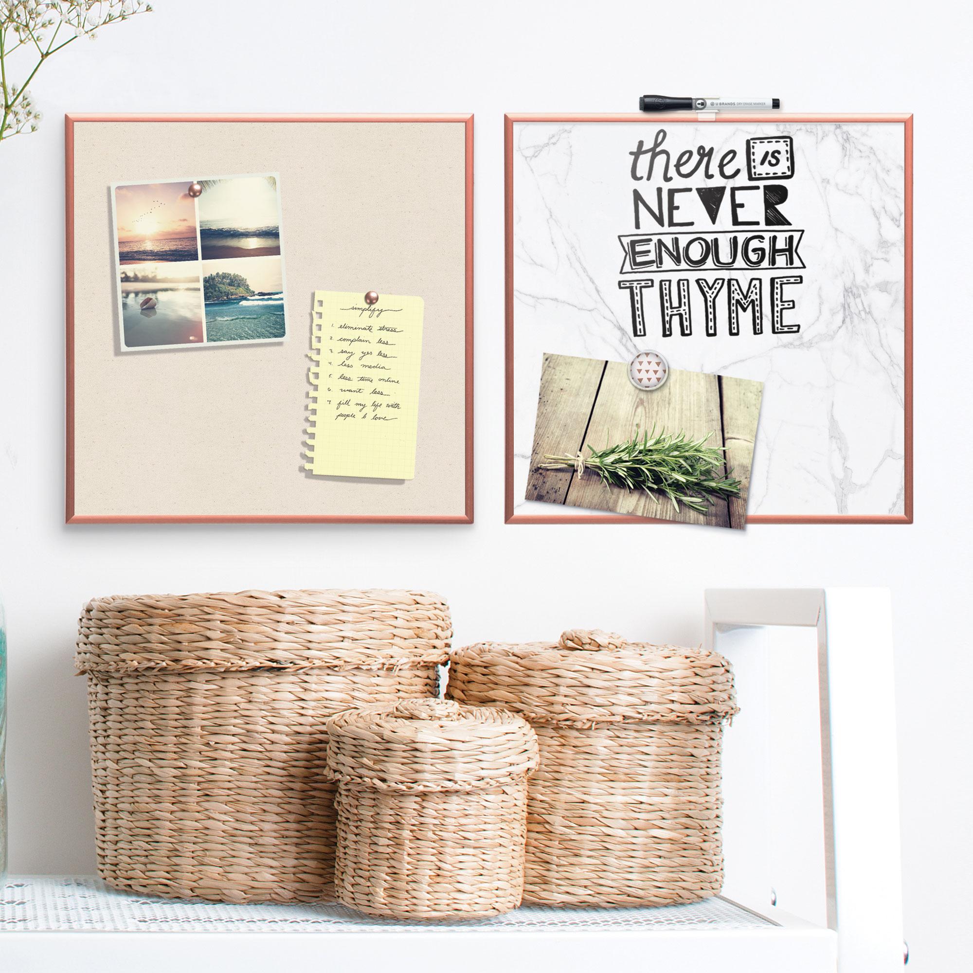 U Brands Dry Erase Board, 47 x 96 Inches, Melamine Non