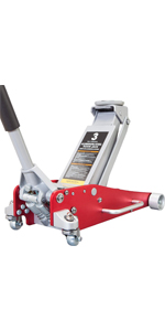 Torin BIG RED Hydraulic Low Profile Aluminum and Steel Racing Floor Jack
