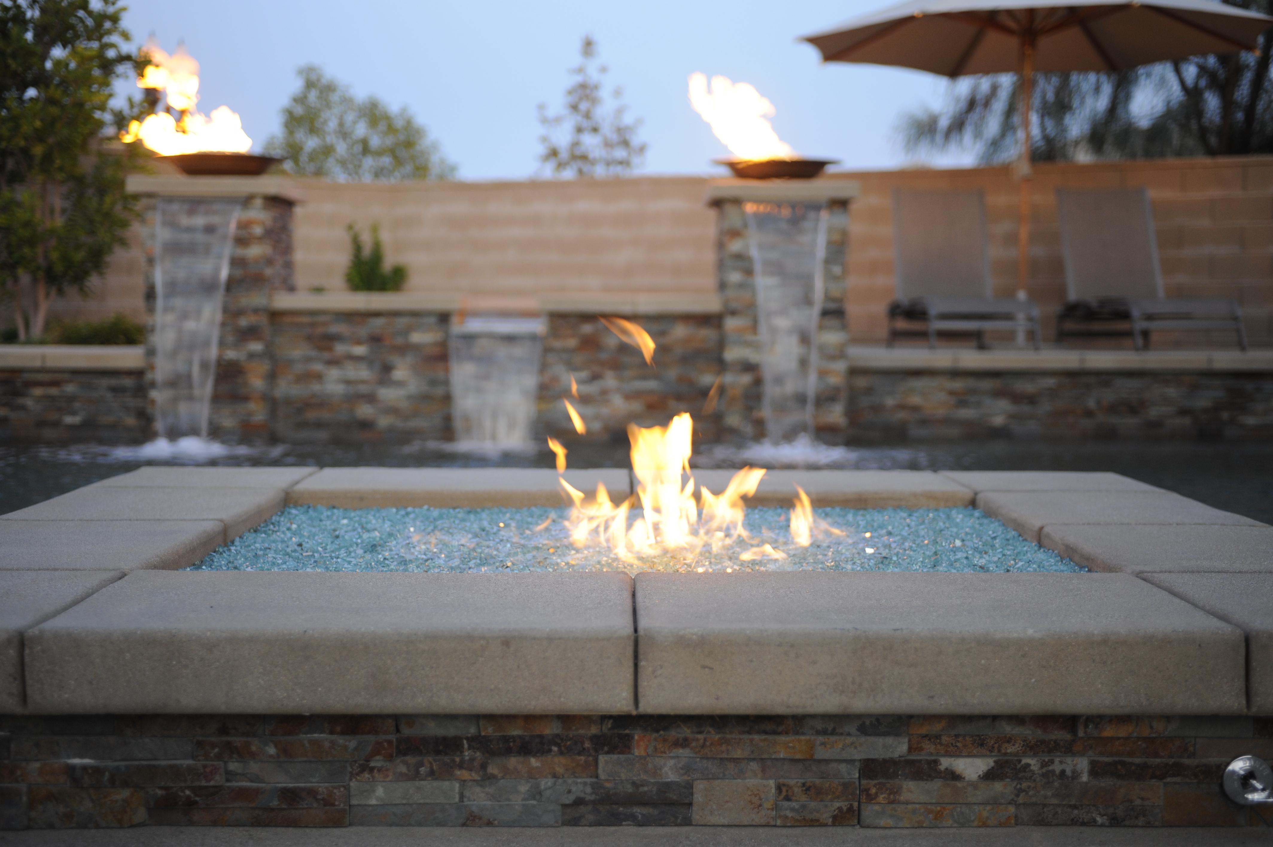 American Fireglass Stainless Steel Linear DropIn Fire Pit Pan and