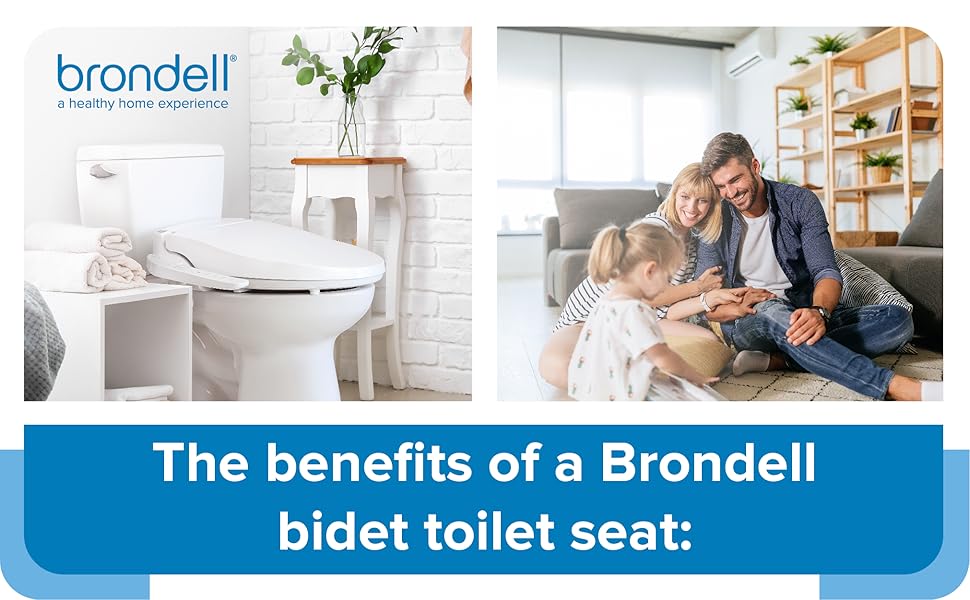 Brondell LT89 Swash Electronic Bidet Seat LT89, Fits Elongated Toilets