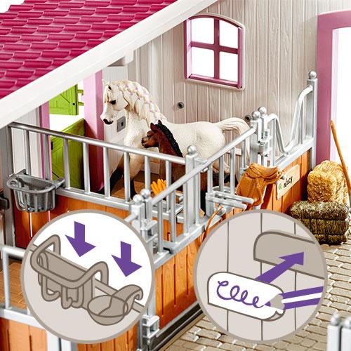 Schleich 42344 - Reiterhof mit Reiterin und Pferden: Amazon.de: Spielzeug