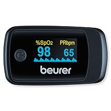 beurer po 45 pulsoximeter leicht lesbares Farbdisplay