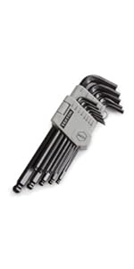 Long Arm Ball End Hex Key Wrench Set Tekton