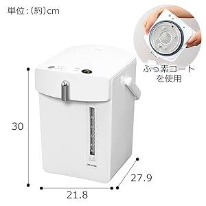 アイリスオーヤマ 電気ポット 3L 未使用 Amazon | アイリスオーヤマ マイコン電気ポット 3.0L ジャー