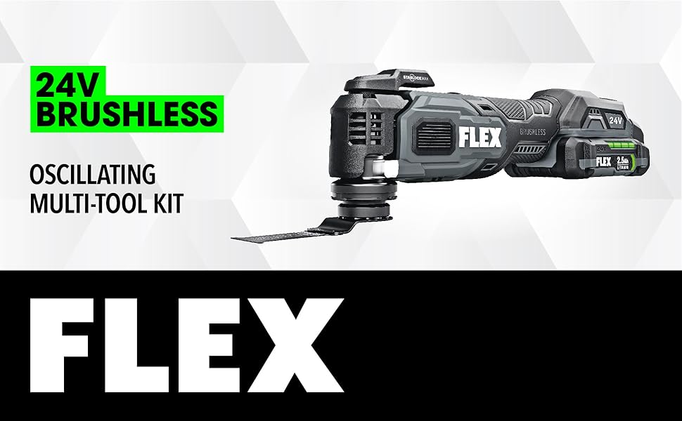 FLEX 24V Brushless Cordless Oscillating 20,000 OPM Multi