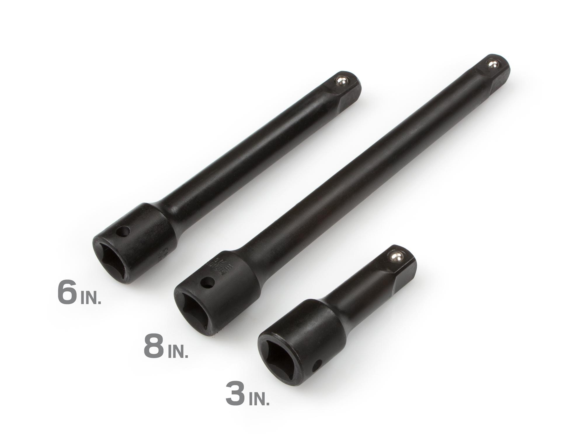 TEKTON 4971 1/2Inch Drive Impact Extension Bar Set, CrV, 3Piece