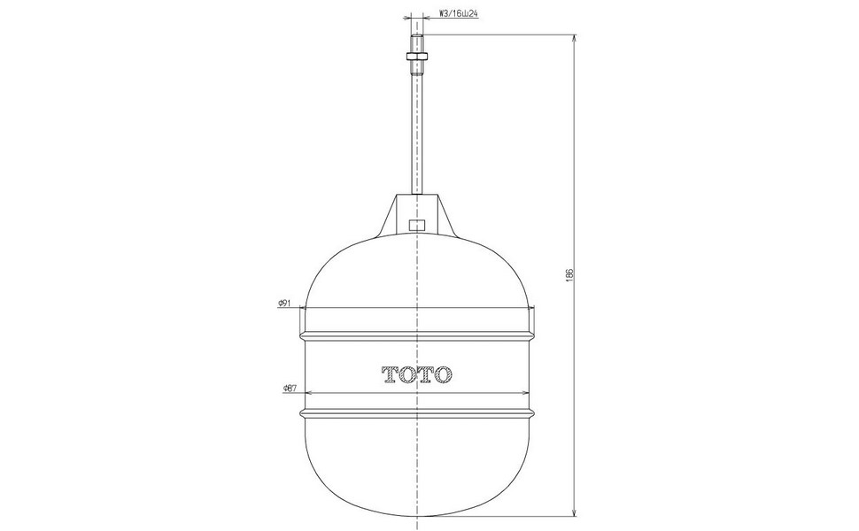 Amazon.co.jp: TOTO 浮き玉部(ボールタップ用) THYK1 : DIY