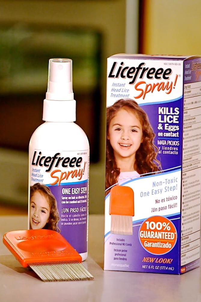 Licefreee Spray Head Lice Treatment (Kills Lice and Eggs on