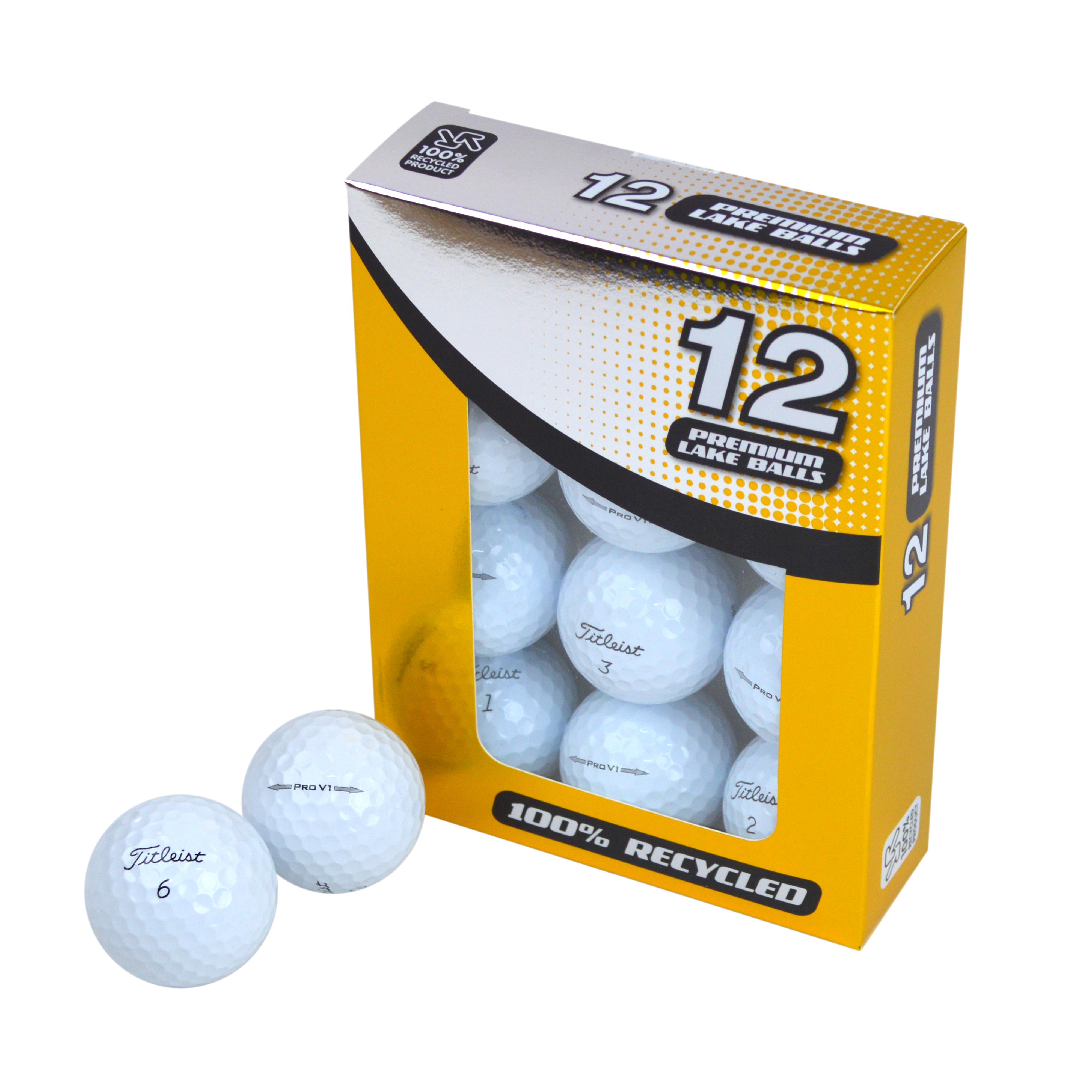 Second Chance Titleist Pro V1 Grade A Lake Golf Balls White, Pack of