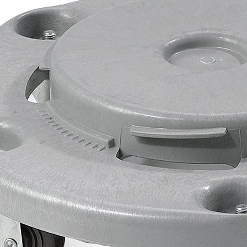 Janico 1040 Trash Can Dolly Heavy Duty Bolted Casters