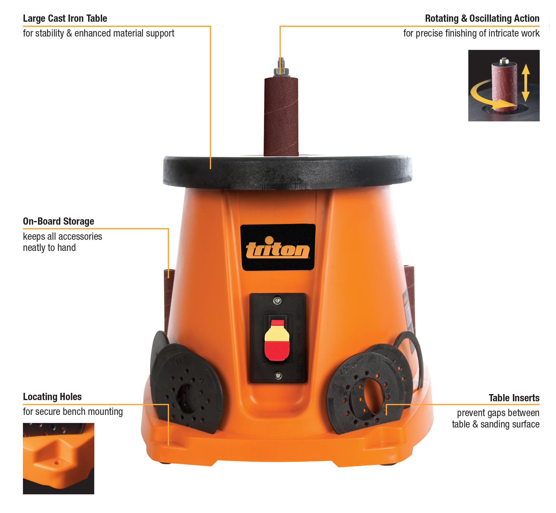 Triton TSPS450 450W / 3.5 Amp Oscillating Spindle Sander Power Sander