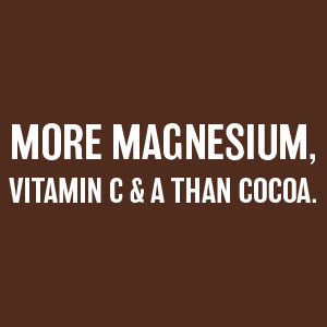 More magnesium vitamin c & a than cocoa