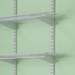 Closetmaid 32845 Shelf Track Adjustable Utility Organizer Kit